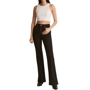 Madewell Perfect Vintage Flare Jeans Black High Rise Size 27